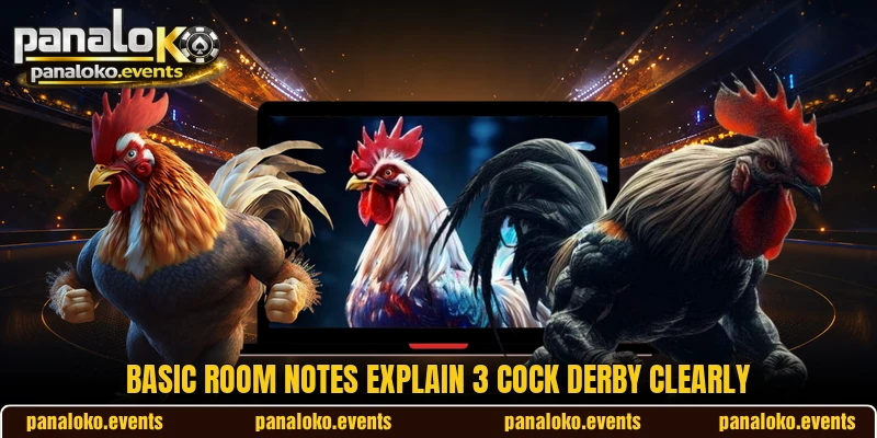 Basic room notes explain 3 Cock Derby clearly