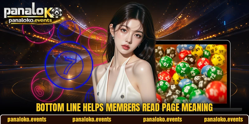 Bottom Line helps members read page meaning