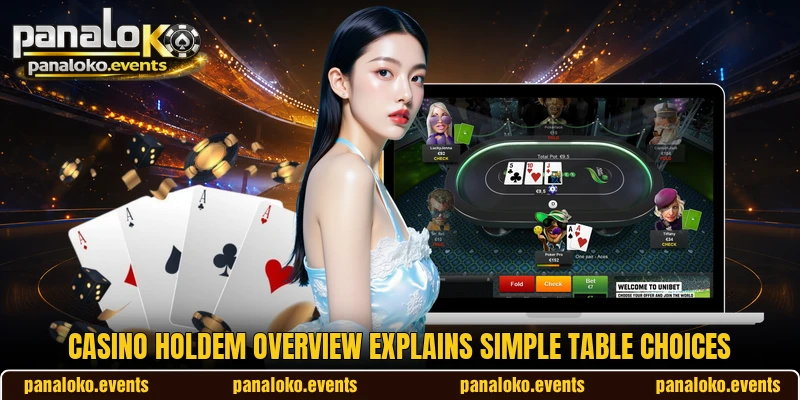Casino Holdem overview explains simple table choices