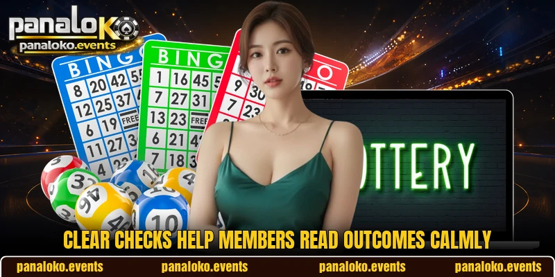 Clear checks help members read outcomes calmly