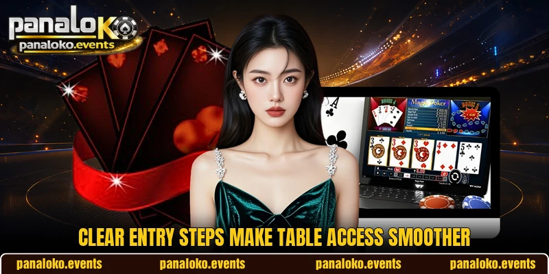 Clear entry steps make table access smoother