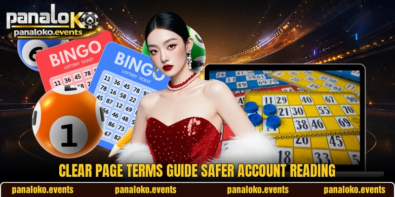 Clear page terms guide safer account reading