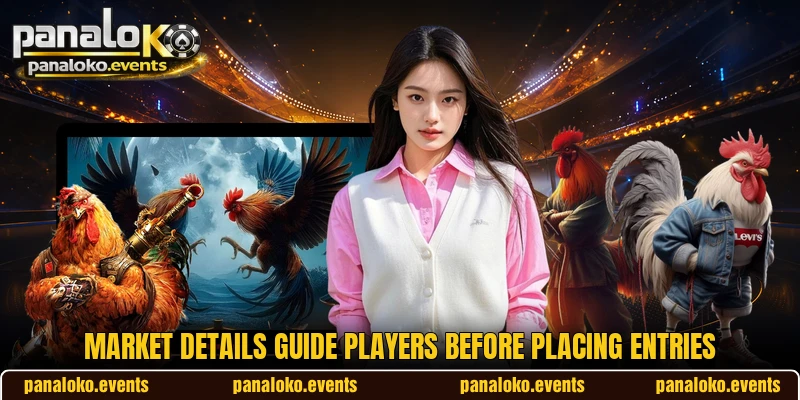 Market details guide players before placing entries