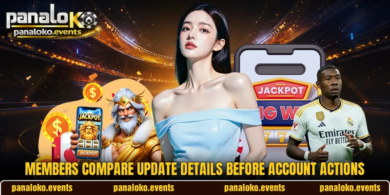 Members compare update details before account actions
