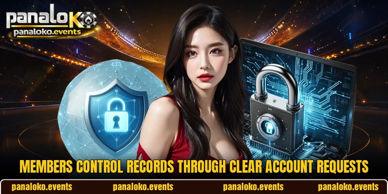Members control records through clear account requests