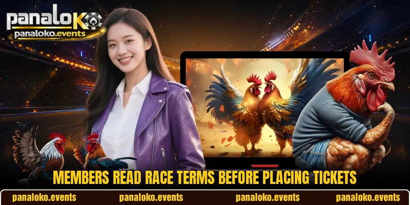 Members read race terms before placing tickets
