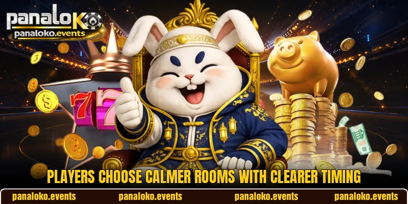 Players choose calmer rooms with clearer timing