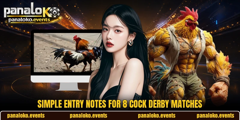 Simple entry notes for 8 Cock Derby matches