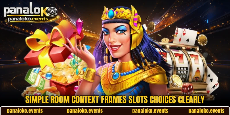 Simple room context frames slots choices clearly