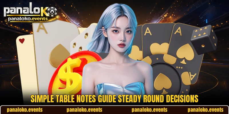 Simple table notes guide steady round decisions